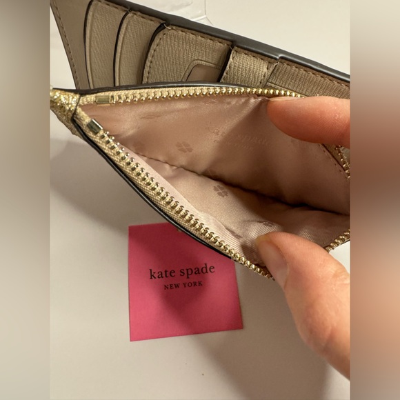 Kate Spade NWT Spencer Glitter Small Slim Bifold Wallet - Picture 11 of 11